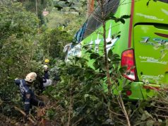 En Cundinamarca un bus cayó a un abismo con 40 pasajeros