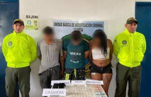 Se logró la captura de tres personas en Cundinamarca por microtráfico