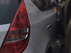 En Facatativá se presentó un accidente entre un carro y un bus