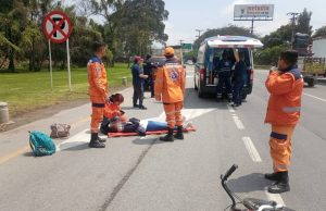 En Mosquera se presento un aparatoso accidente de tránsito
