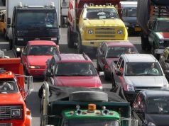 Tomé vías alternas: fuerte trancón en la Calle 13