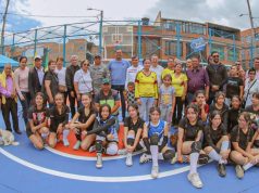 Madrid entregó obras de mejoramiento en polideportivos