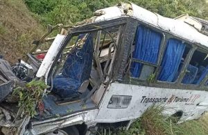 Dos menores fallecieron luego de que su ruta escolar cayera en un abismo
