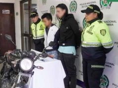 En Funza fueron capturadas dos personas que hurtaron una moto