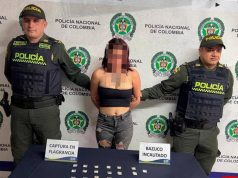 Mujer capturada por venta de estupefacientes en Funza