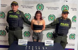Mujer capturada por venta de estupefacientes en Funza