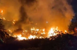Fuerte incendio: 70 viviendas se quemaron