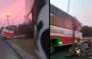 Imprudencia: buseta se volcó en la vía Bojacá – Madrid  Imprudencia: Buseta se volcó