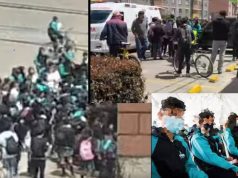 Grupo de estudiantes pelean a la salida del colegio en Funza pelean a la salida del colegio en Funza