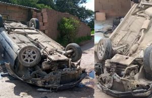 Grave accidente de tránsito: vehículo se volcó