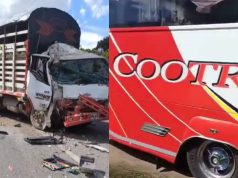 Fuerte accidente en la vía que comunica a Madrid con Mosquera