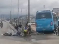 Bus de servicio público arrolló a varios menores de edad y una mujer