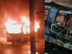 Incendio en Soacha: bus perjudicó varias viviendas