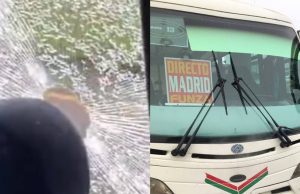Buseta fue atacada por motero en vía Bogotá – Madrid
