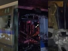 Gravísimo: incendiaron bus con personas dentro en Soacha