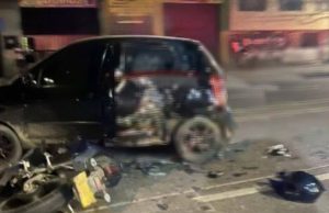 Grave accidente en Funza: carro y moto involucrados