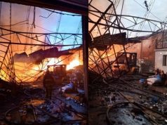 Grave incendio en una bodega de plásticos