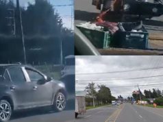 Fuerte choque entre dos vehículos cerca al peaje La Tebaida