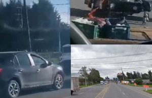 Fuerte choque entre dos vehículos cerca al peaje La Tebaida