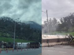 Camión cisterna perdió control y causó fuerte accidente