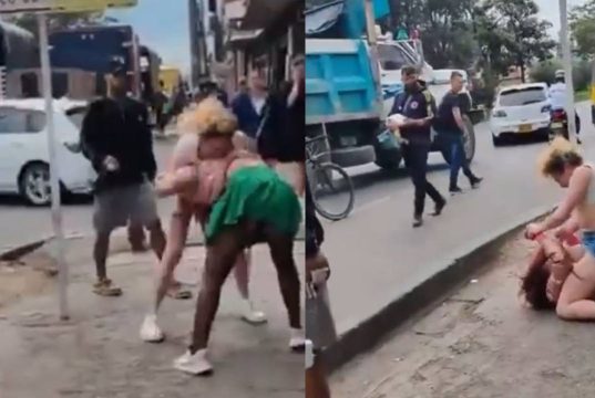 Grave riña se presentó el pleno centro de Facatativá