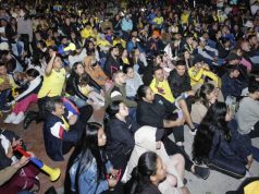 Así celebró Sabana Occidente el partido de Colombia