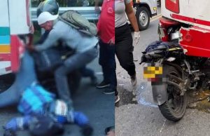 En video quedo registrado fuerte accidente de tránsito