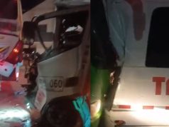 En video quedó registrado fuerte choque múltiple