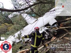 Avión cayó en vereda de Chía, Cundinamarca