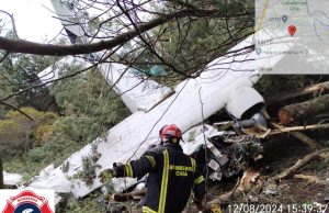 Avión cayó en vereda de Chía, Cundinamarca