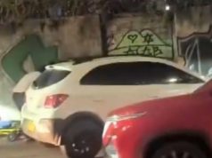 En Funza un carro termino sobre un andén ¿Qué paso?