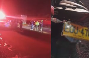 Grave accidente de transito: motociclista perdió la vida