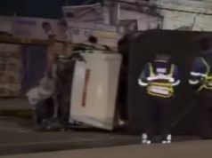 Impactante video: camión se volcó en la vía Funza- Mosquera