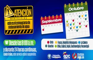 Racionamiento de agua: Cundinamarca se suma