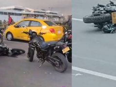 Grave accidente en Mosquera: motociclista falleció