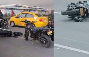 Grave accidente en Mosquera: motociclista falleció