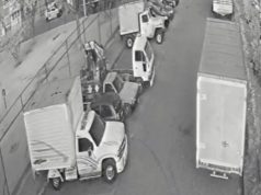 En video quedó registrado el hurto de un furgón