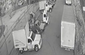 En video quedó registrado el hurto de un furgón