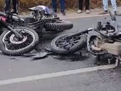 En video: por causa del paro se presentó un accidente en Madrid
