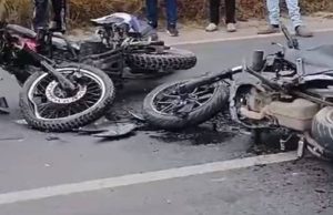 En video: por causa del paro se presentó un accidente en Madrid