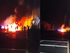 En Cundinamarca grave incendio causó vehículo militar