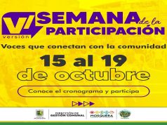 Llega la Semana de la Participación a Mosquera