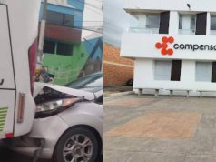 Se presenta choque múltiple en la vía Funza – Mosquera