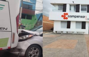 Se presenta choque múltiple en la vía Funza – Mosquera