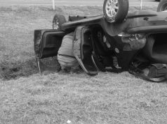 Grave accidente: automóvil se volcó en la vía Bogotá