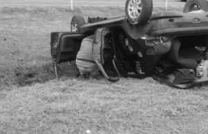 Grave accidente: automóvil se volcó en la vía Bogotá