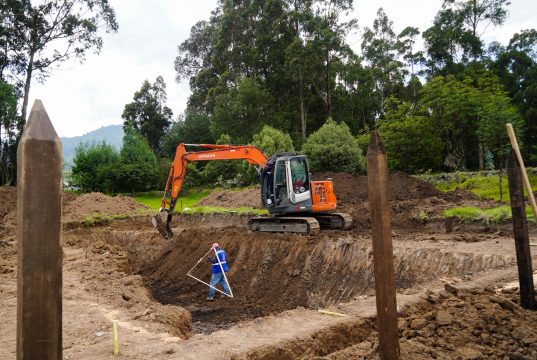 La CAR construye el primer reservorio para almacenar agua lluvia