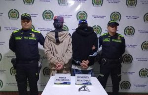 Capturados dos menores por homicidio en Facatativá