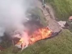 En Madrid se reportó un fuerte incendio