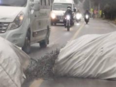 Se presenta accidente en la Vía Perimetral de Funza